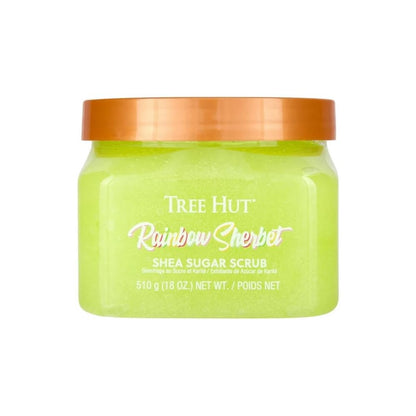 Tree Hut Rainbow Shea Sugar Scrub, Exfoliating, Hydrating &amp;amp; Moisturizing Body Scrub with Shea Butter &amp;amp; Nourishing Essential Oils, Smooth &amp;amp; Soften Skin, 18 oz