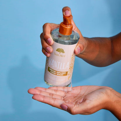 Tree Hut Vanilla Serum-Infused Hand Wash – Mindful Nightly Skincare Ritual for Bathroom Vanity, Hydrating Plant-Based Cleanser