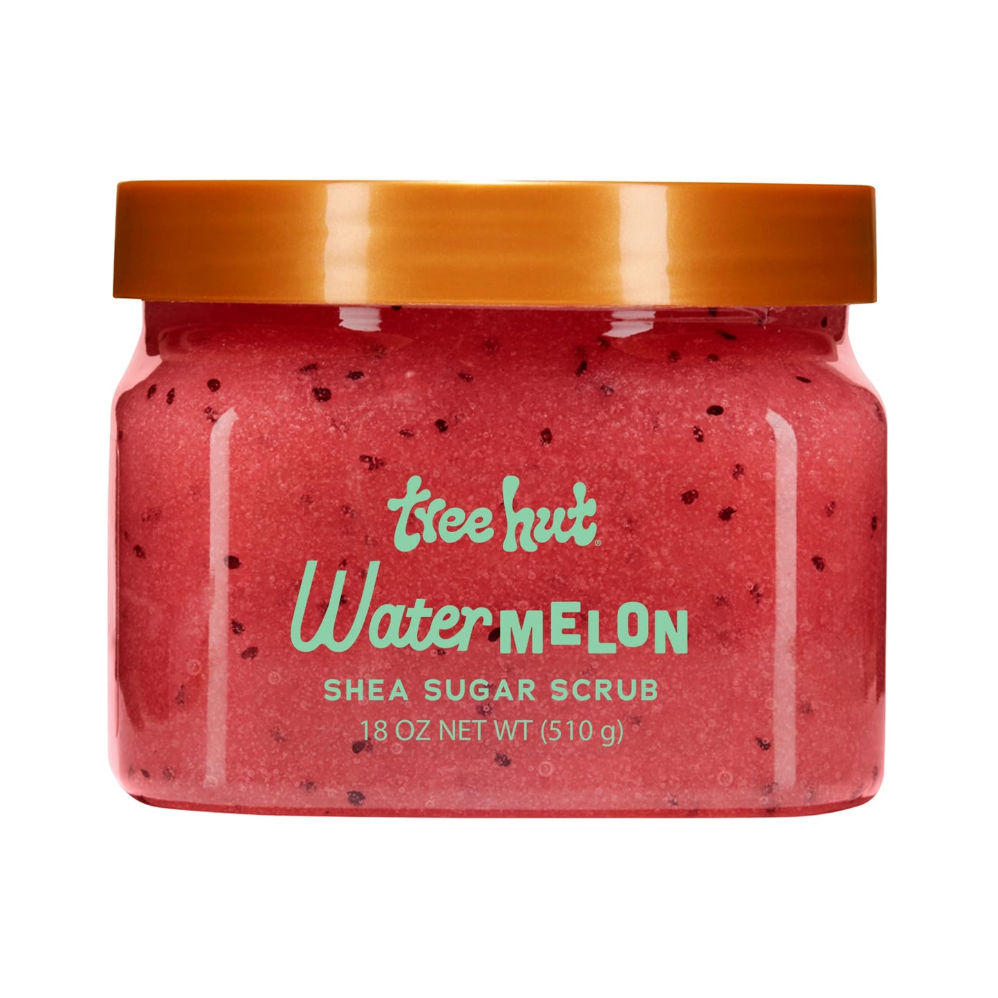 Tree Hut Watermelon Shea Sugar Scrub, Exfoliating, Hydrating &amp;amp; Moisturizing Body Scrub with Shea Butter &amp;amp; Nourishing Essential Oils, Smooth &amp;amp; Soften Skin, 18 oz