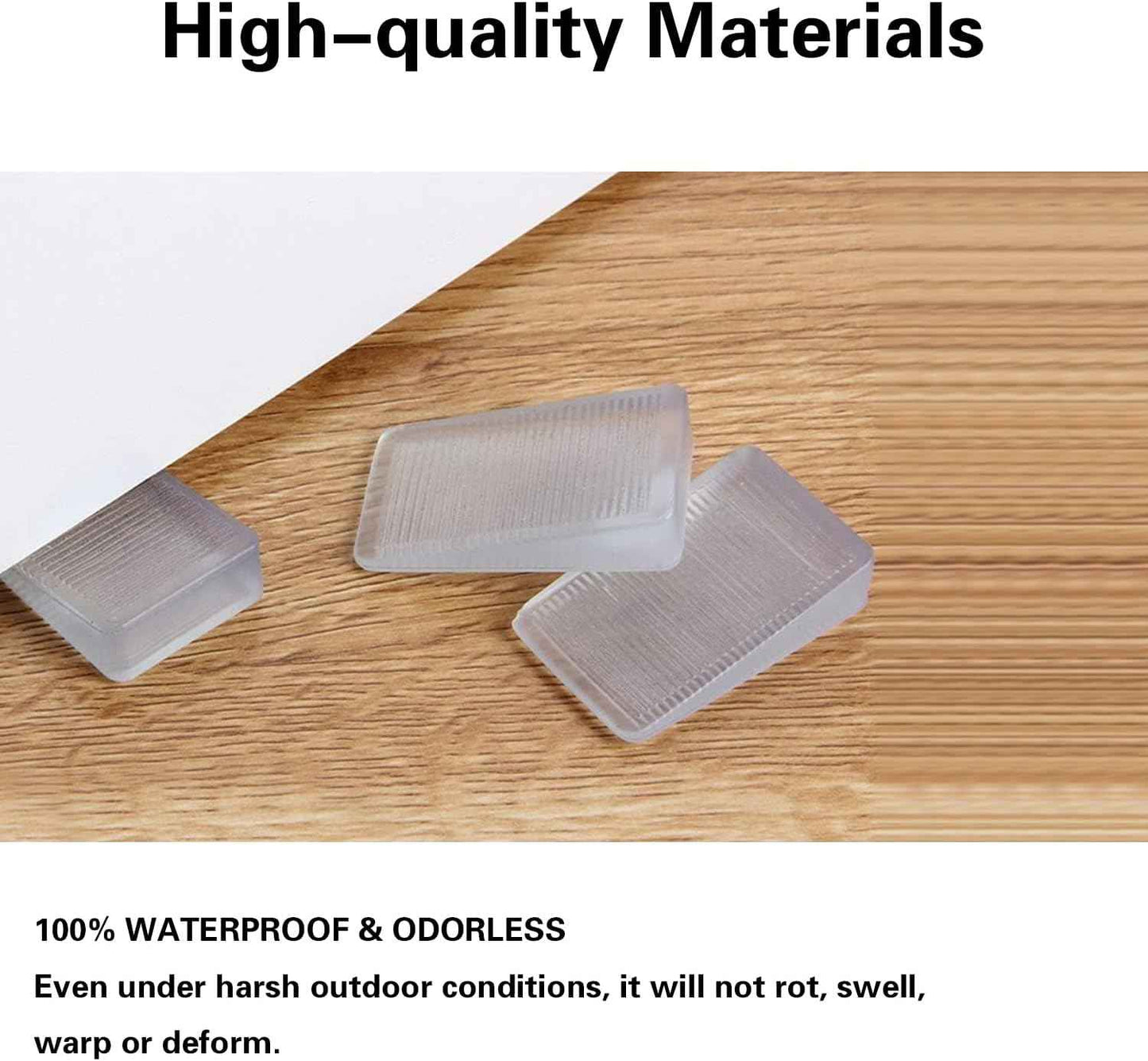 Clear Furniture Shims – Invisible Bedroom Decor Fix for Wobbly Nightstands, Living Room Leveling