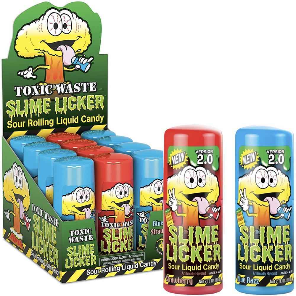 Toxic Waste Slime Licker 2.0 Sealed Sour Liquid Candy for Road Trips, Camping Snacks and Travel Treats