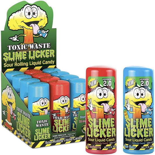Toxic Waste Slime Licker 2.0 Sealed Sour Liquid Candy for Road Trips, Camping Snacks and Travel Treats