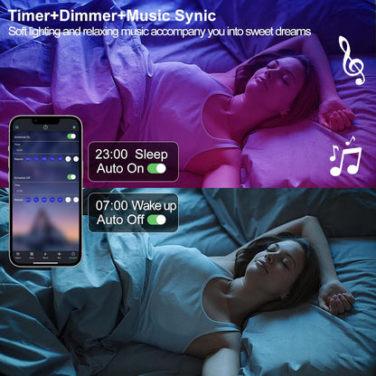 triple control: rf remote, smartphone app, and magnetic mini controller with fn button