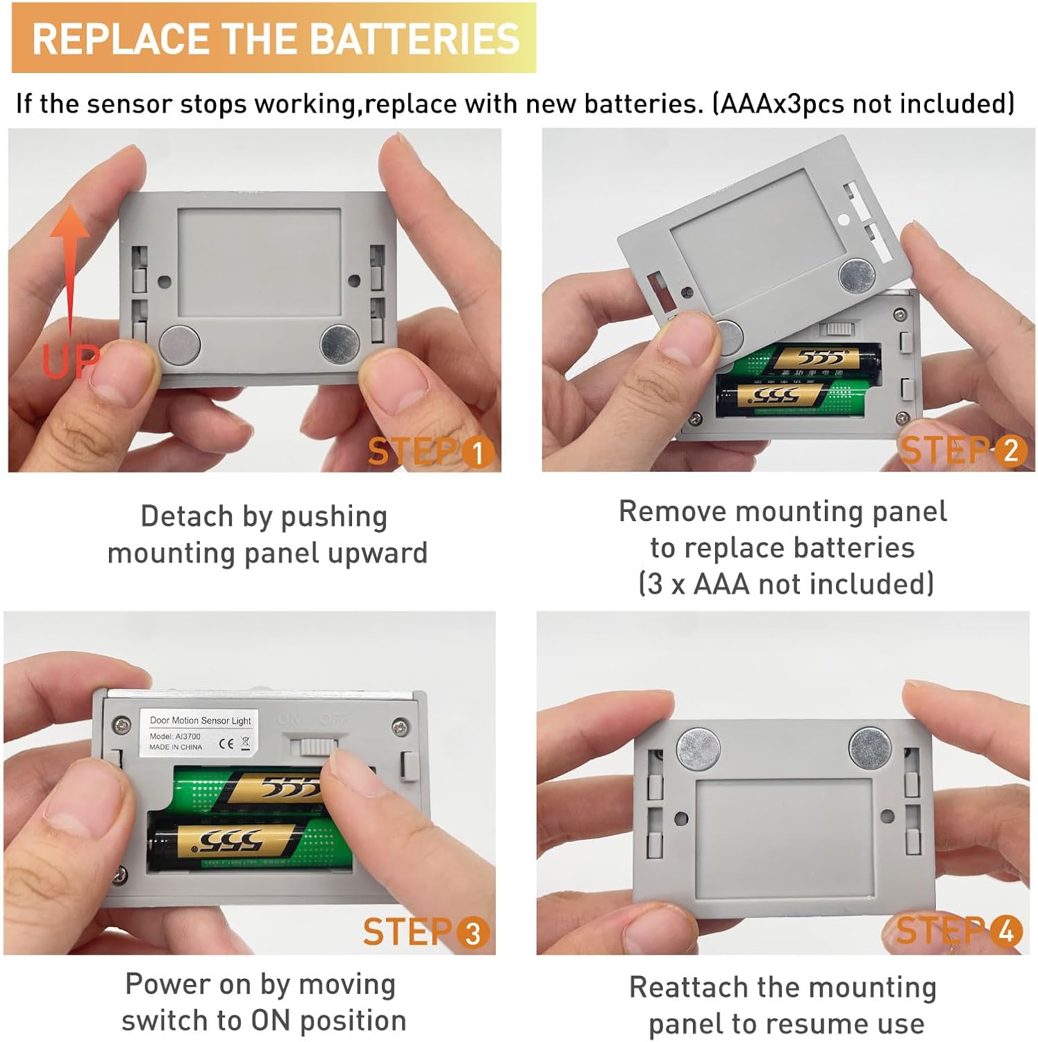 triple installation system: magnetic base, peel-and-stick adhesive, and screw kit