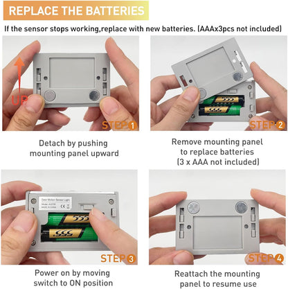 triple installation system: magnetic base, peel-and-stick adhesive, and screw kit