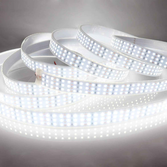 Muzata Triple Row LED Strip – 16.4ft 12V Cuttable Tape for DIY Under-Cabinet and Accent Projects