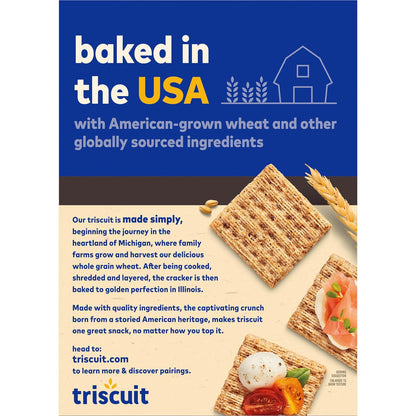 Triscuit Cracked Pepper & Olive Oil Crackers – Family Size Box for Charcuterie Board Hosting