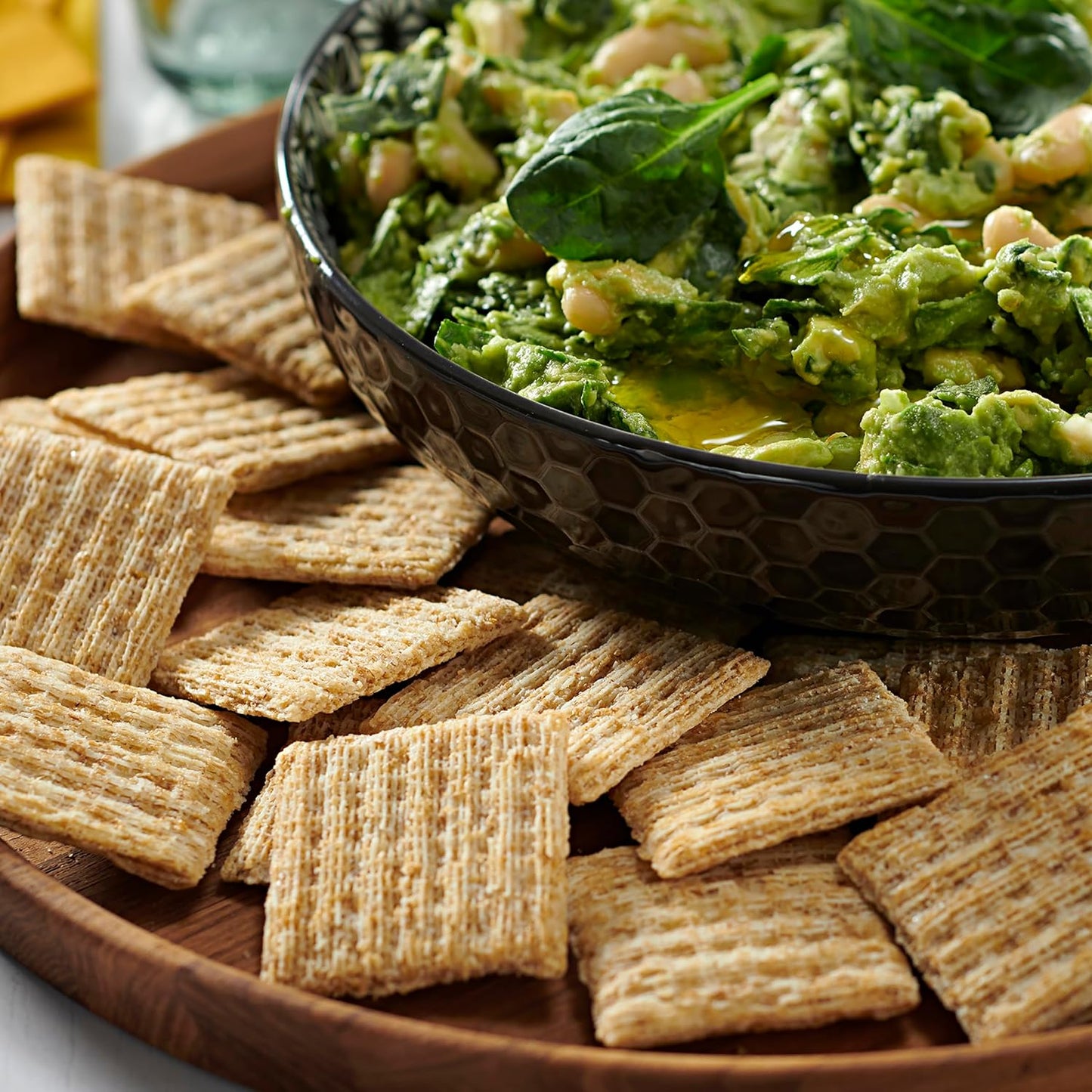 Triscuit Hint of Sea Salt Whole Grain Crackers – Portable Whole Wheat Cracker for Picnic and Patio Spreads