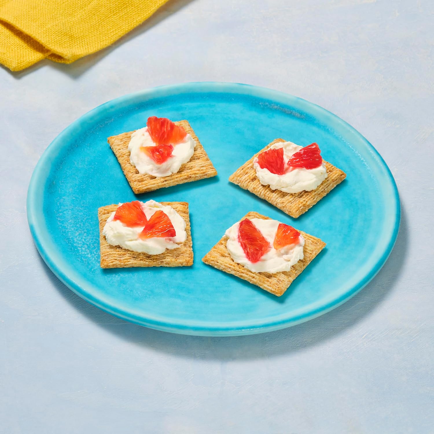 Triscuit Hint of Sea Salt Whole Grain Crackers – Portable Whole Wheat Cracker for Picnic and Patio Spreads