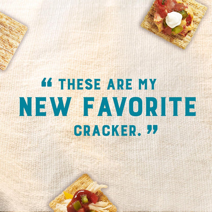 Triscuit Hint of Sea Salt Whole Grain Crackers – Portable Whole Wheat Cracker for Picnic and Patio Spreads