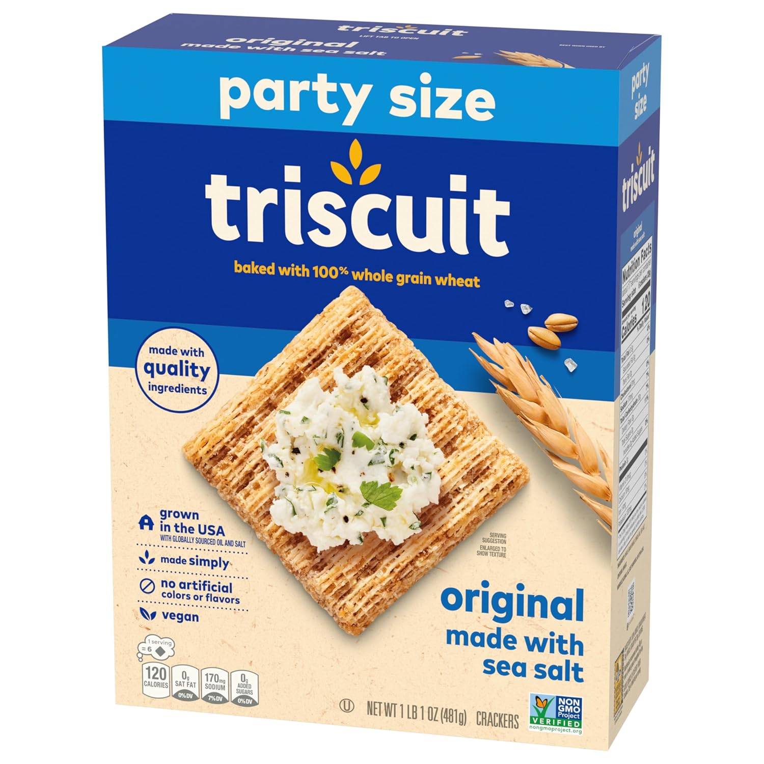 Triscuit Original Party Size Crackers – Durable Crunch for Patio Charcuterie Boards