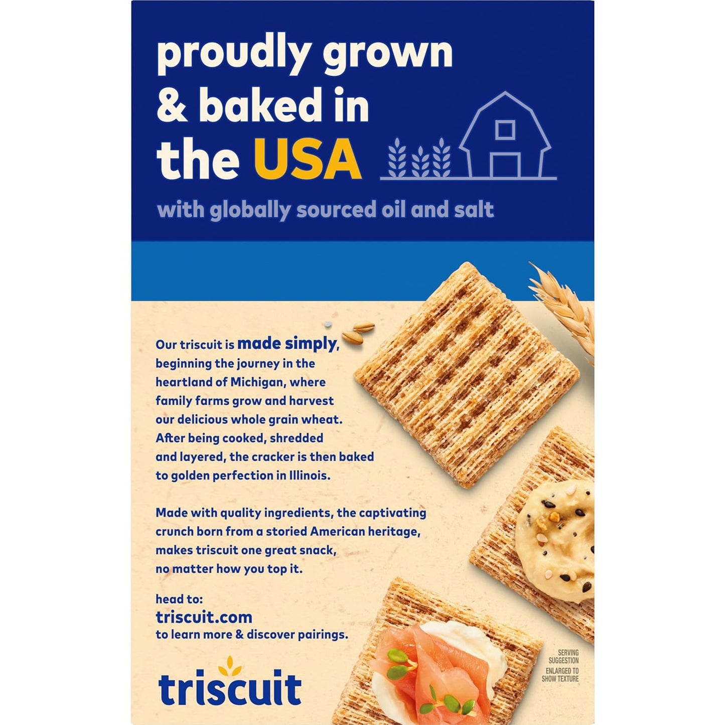 Triscuit Original Whole Grain Wheat Crackers – Durable Whole Grain Cracker for Picnics and Patio Gatherings