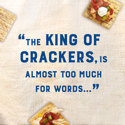 Triscuit Original Whole Grain Wheat Crackers – Portable Whole Wheat Crackers for Picnics and Backyard Gatherings, 12.5 oz