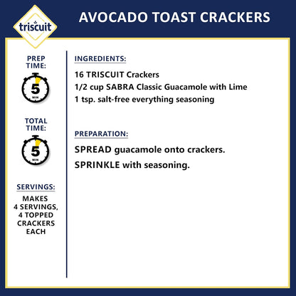 Triscuit Original Whole Grain Wheat Crackers – Portable Whole Wheat Crackers for Picnics and Backyard Gatherings, 12.5 oz