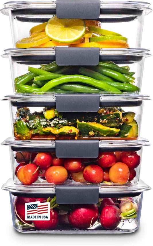 Rubbermaid Brilliance Tritan Snack Containers – Kid-Friendly Storage for Lunchboxes and Backpacks
