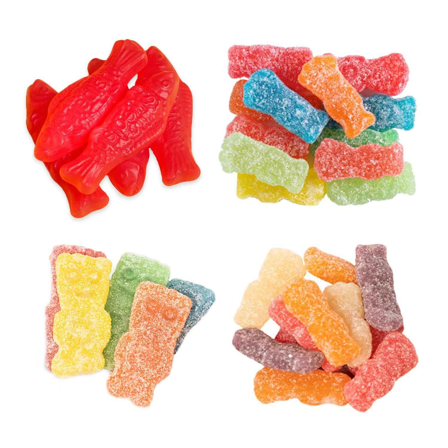 SOUR PATCH KIDS & SWEDISH FISH Halloween Candy – 160 Pre-Sealed Bags for Front Porch, Doorway, and Outdoor Candy Stations