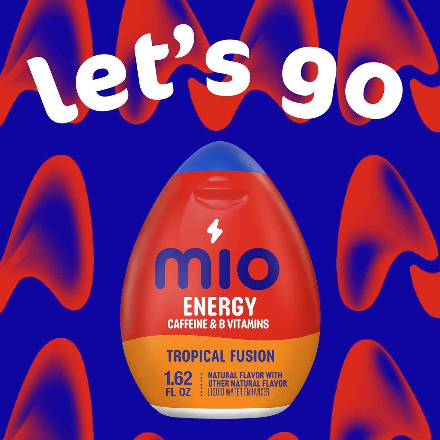 mio Energy Tropical Fusion – Gym Hydration Companion, Pre-Workout Squeeze Liquid Water Enhancer