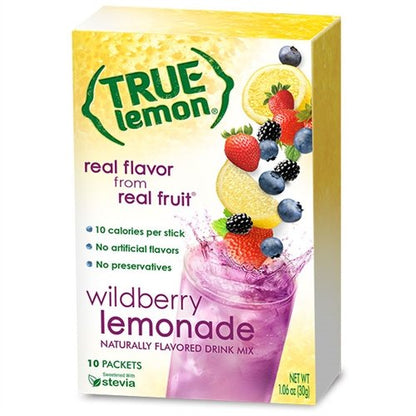 TRUE LEMON Crystalized Lemon Packets – Single-Ingredient Hydration Staple for Clutter-Free Countertops