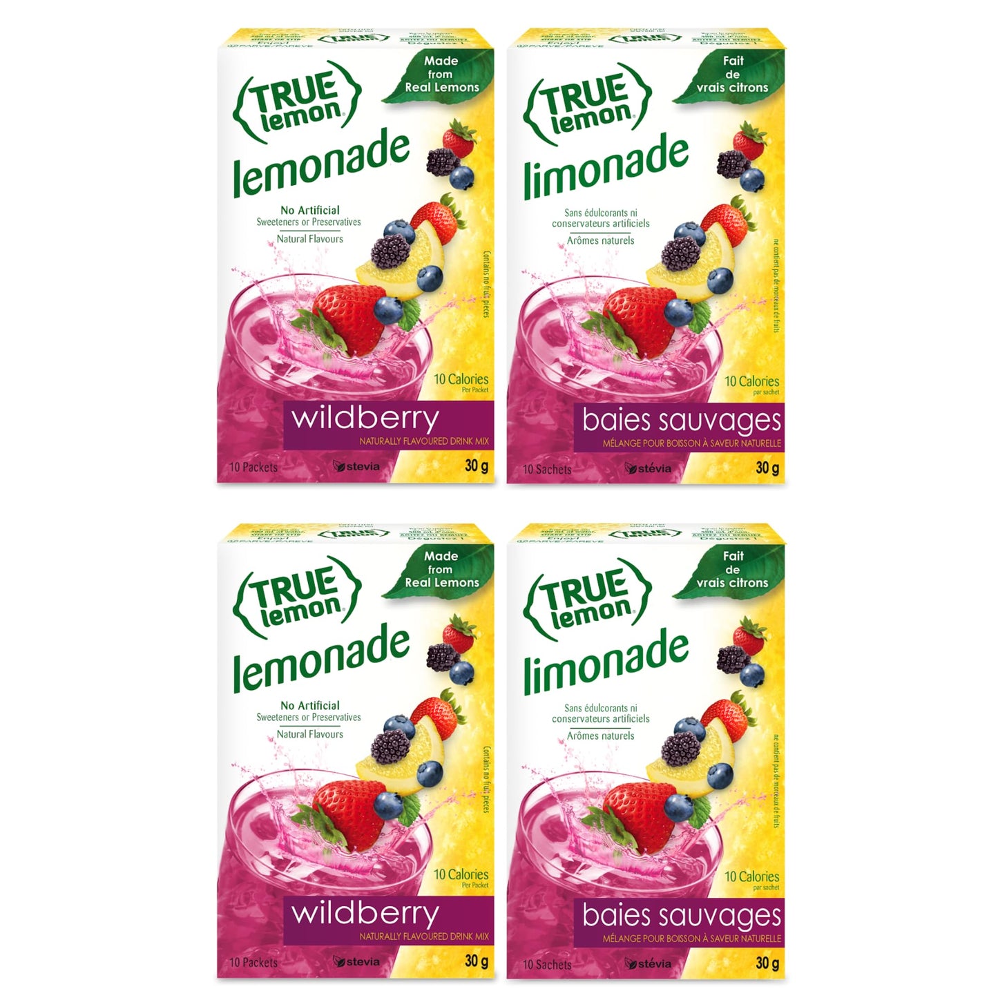 TRUE LEMON Crystalized Lemon Packets – Single-Ingredient Hydration Staple for Clutter-Free Countertops