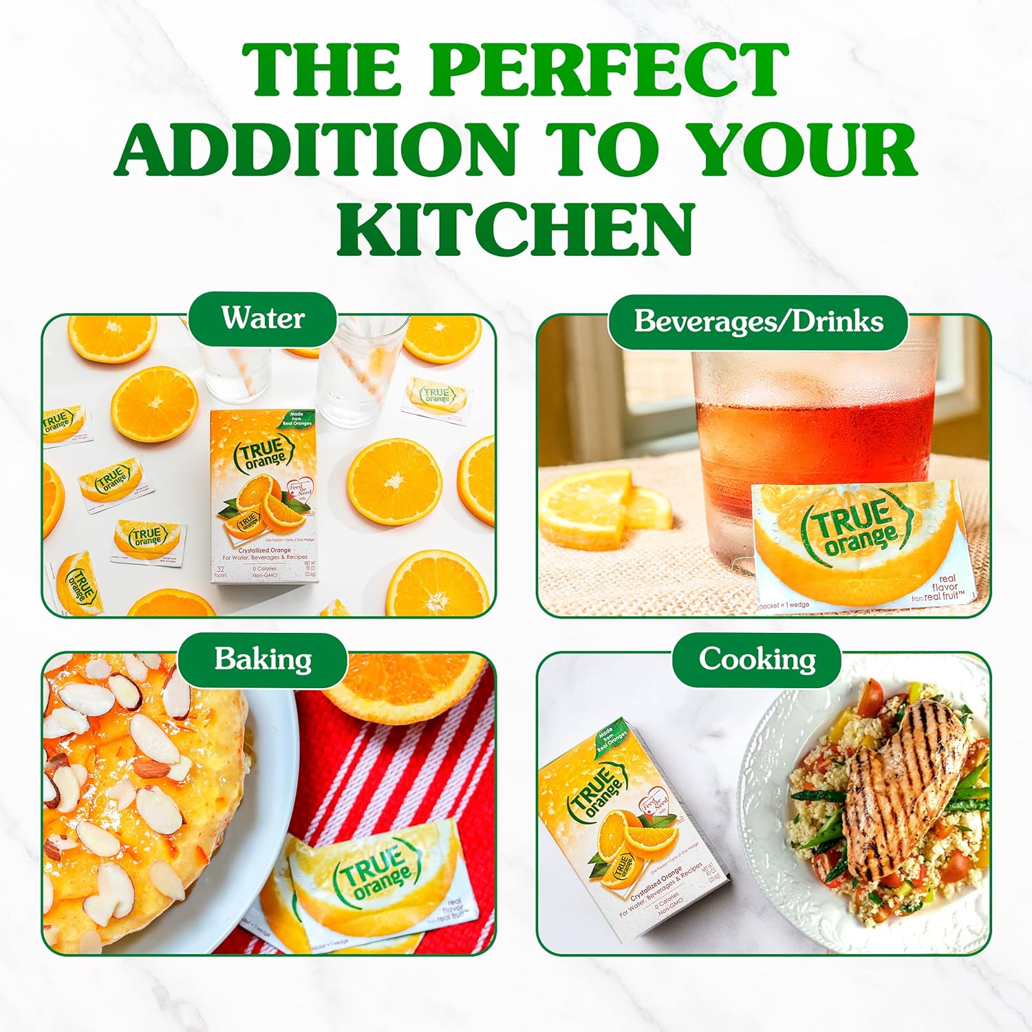 TRUE ORANGE Water Enhancer – Thoughtful Sugar-Free Gift for Health-Conscious Friends and Family