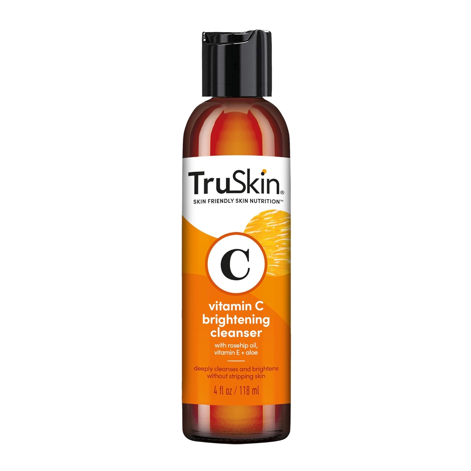 TruSkin Vitamin C Facial Cleanser – Premium Brightening Wash with Rosehip Oil & MSM