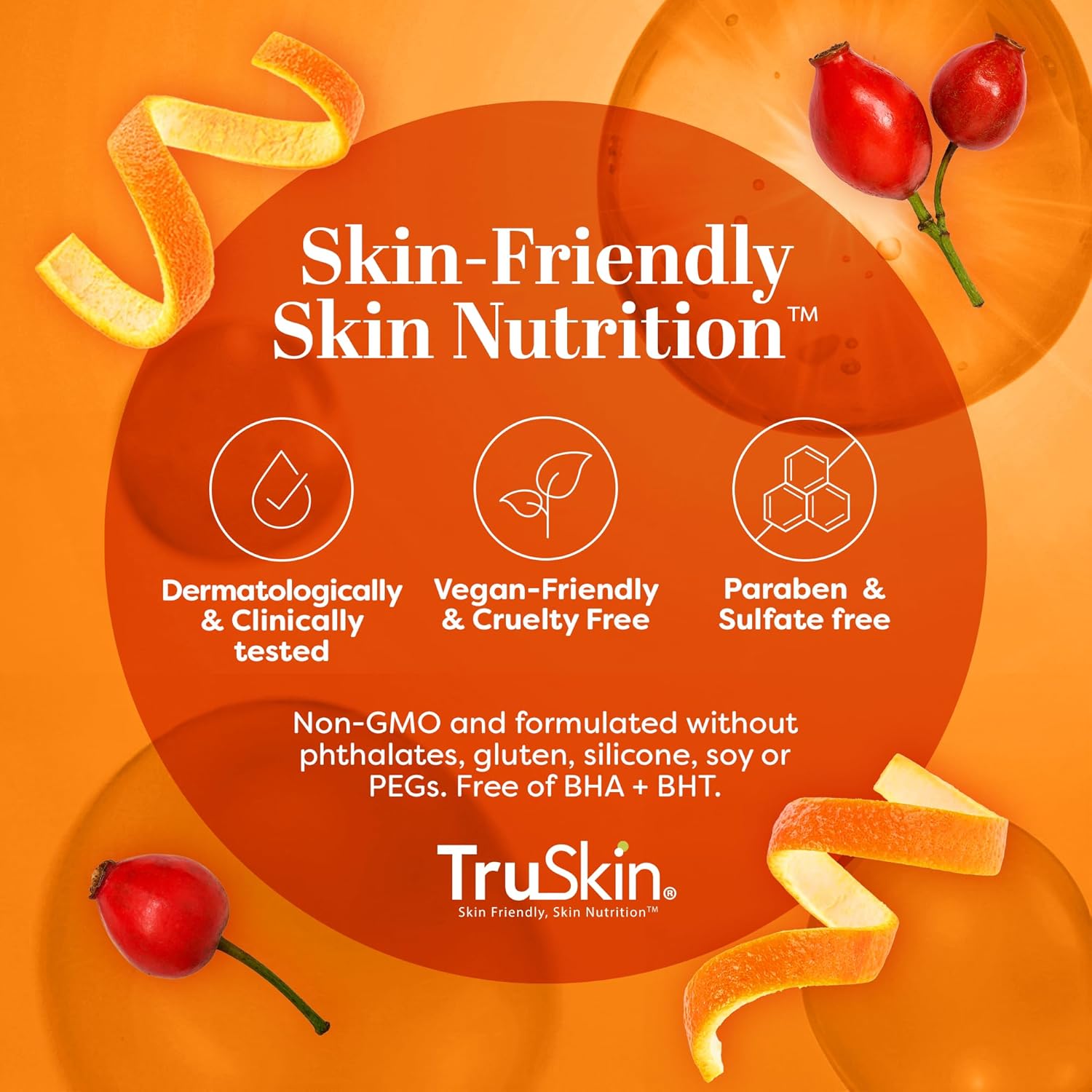 TruSkin Vitamin C Facial Cleanser – Premium Brightening Wash with Rosehip Oil & MSM