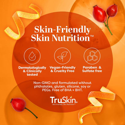 TruSkin Vitamin C Facial Cleanser – Premium Brightening Wash with Rosehip Oil & MSM