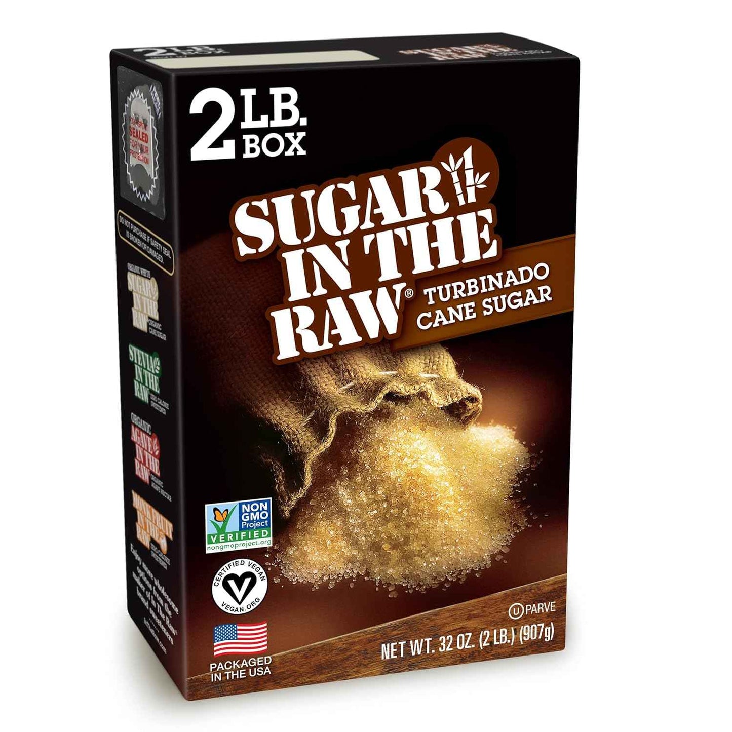Sugar In The Raw Turbinado Cane Sugar – Thoughtful Housewarming Gift for Coffee Lovers, 2lb Box with Pour Spout