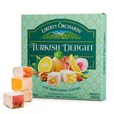 Liberty Orchards Turkish Delight – Premium Gourmet Gift Box for Her, Vegan Chewy Candy Assortment for Birthday and Holiday Giving