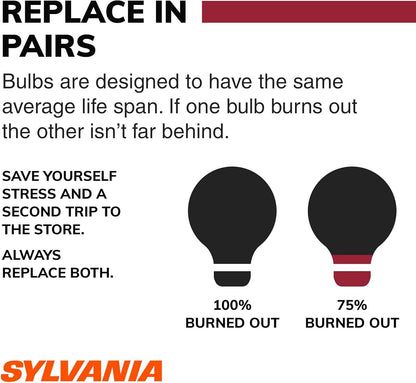two-bulb pack sized for matched left/right replacement