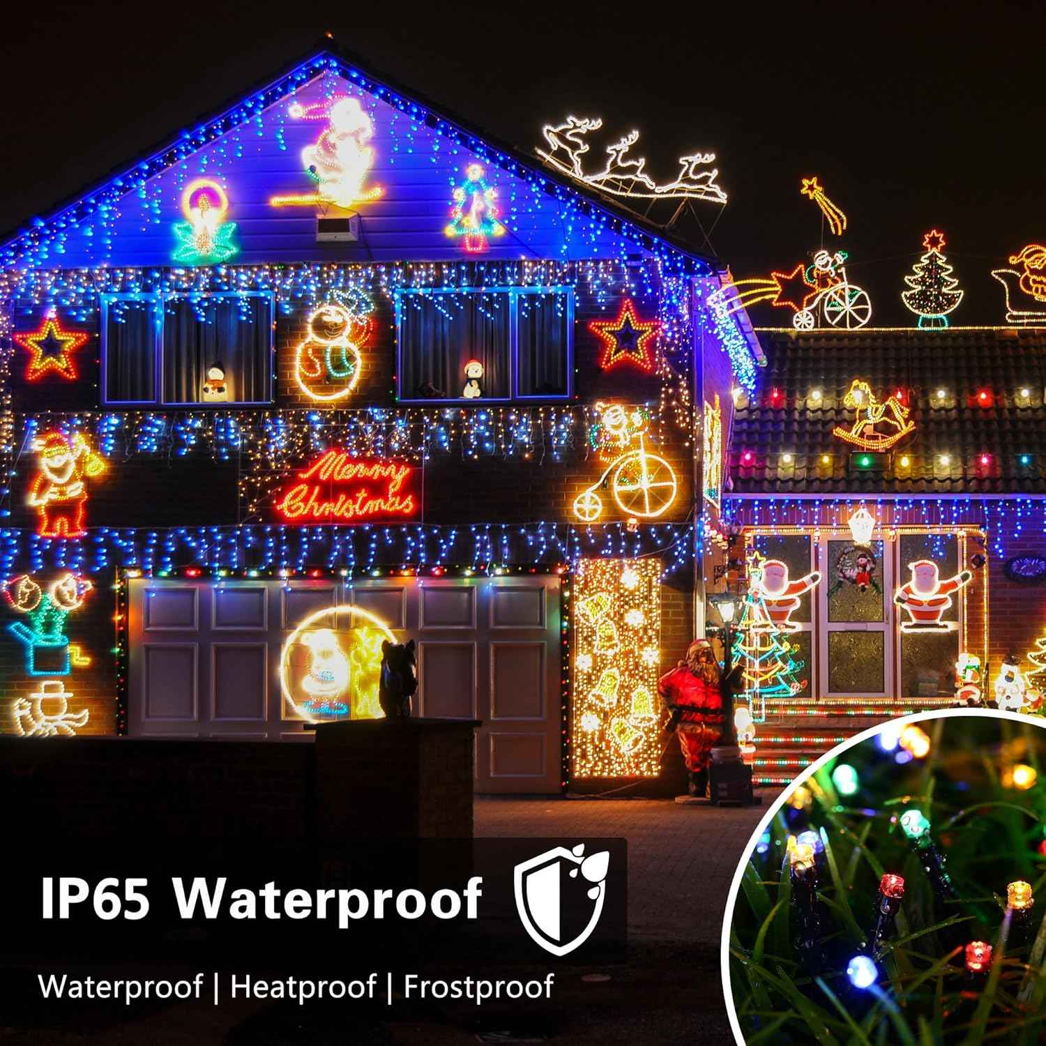 Toodour Solar String Lights – Thoughtful Housewarming Gift for Her, 200 LED Outdoor and Indoor Decor