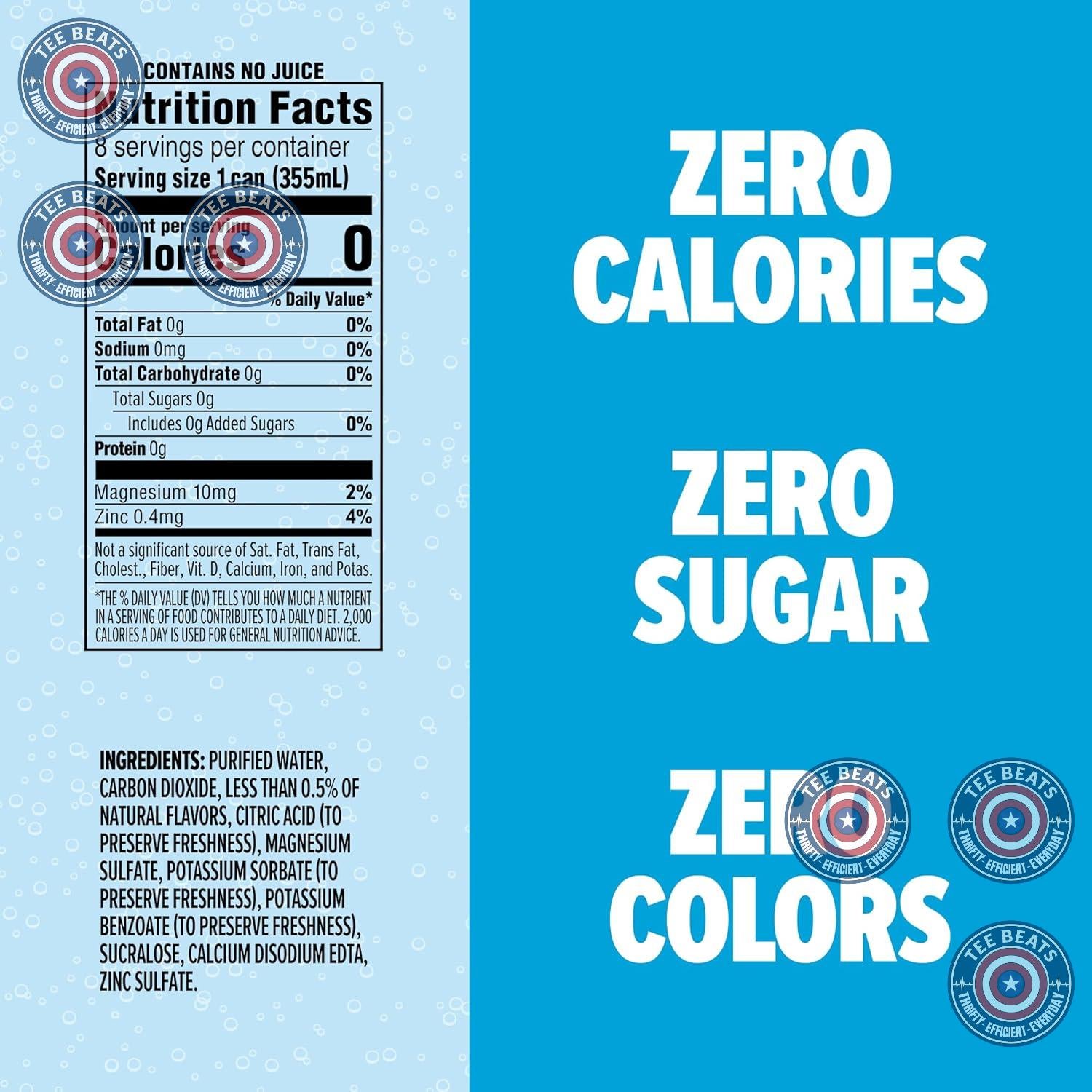 two can sizes: 12 fl oz (8-pack) and 16 fl oz (12-pack)