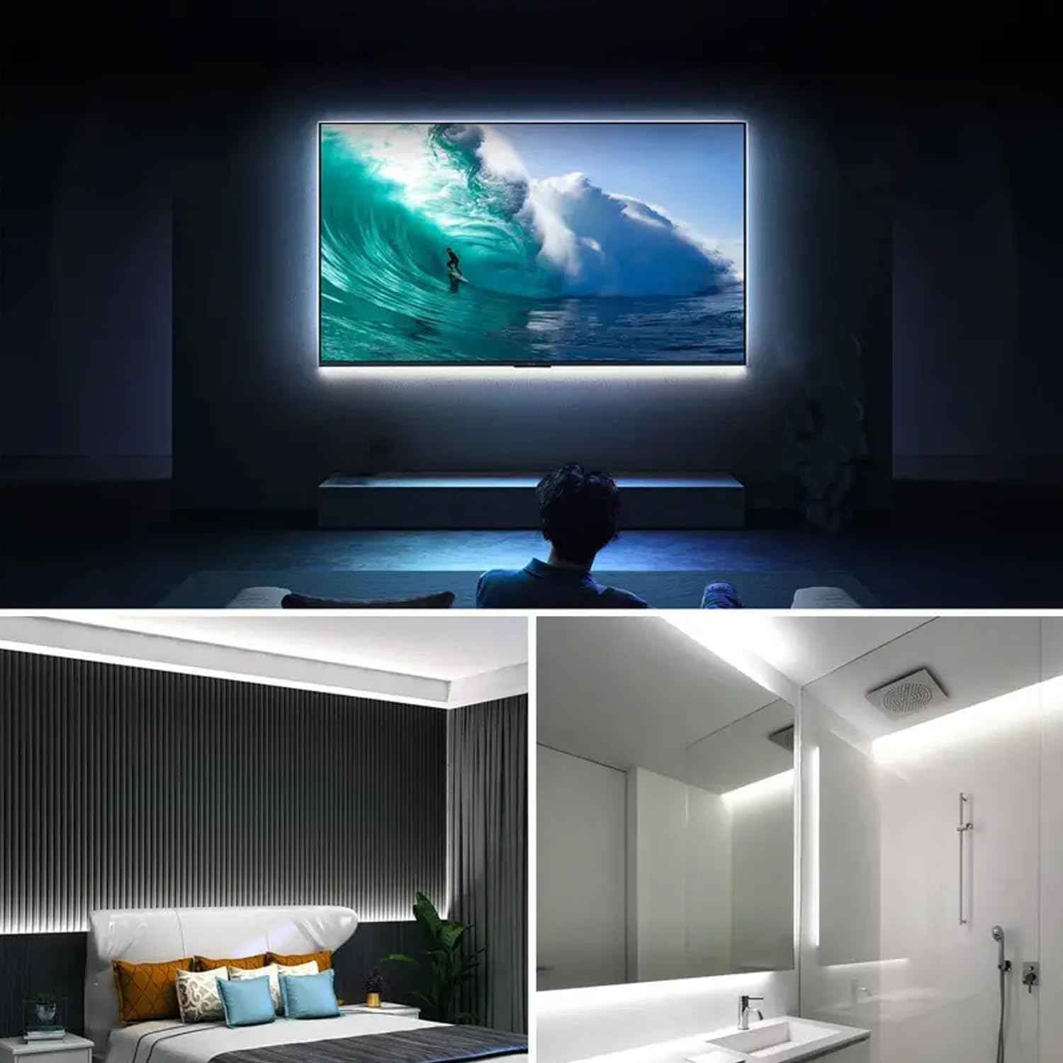 Luminara USB COB LED Strip – Safe Plug-in Nightlight for Kids' Bedrooms and Playrooms