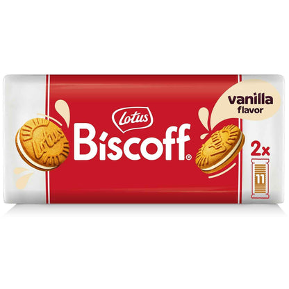 Lotus Biscoff Sandwich Cookies Vanilla – Lunchbox-Friendly Vegan Cookies for School Snacks