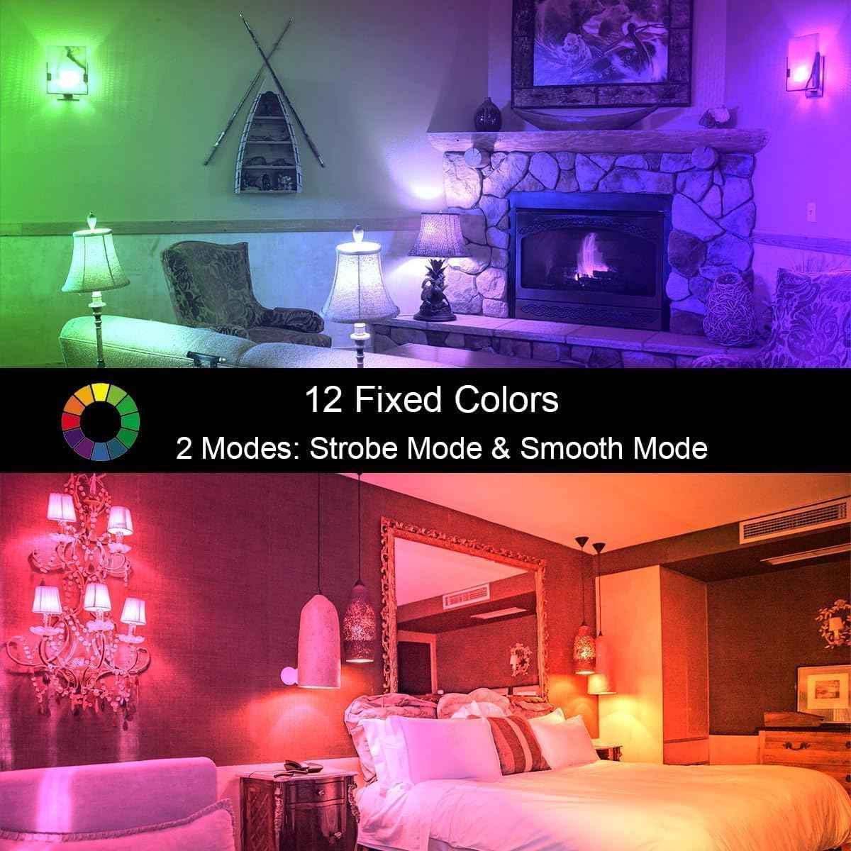 ILC RGB LED Bulb – Safe Color Changing Night Light for Kids Bedroom and Nursery