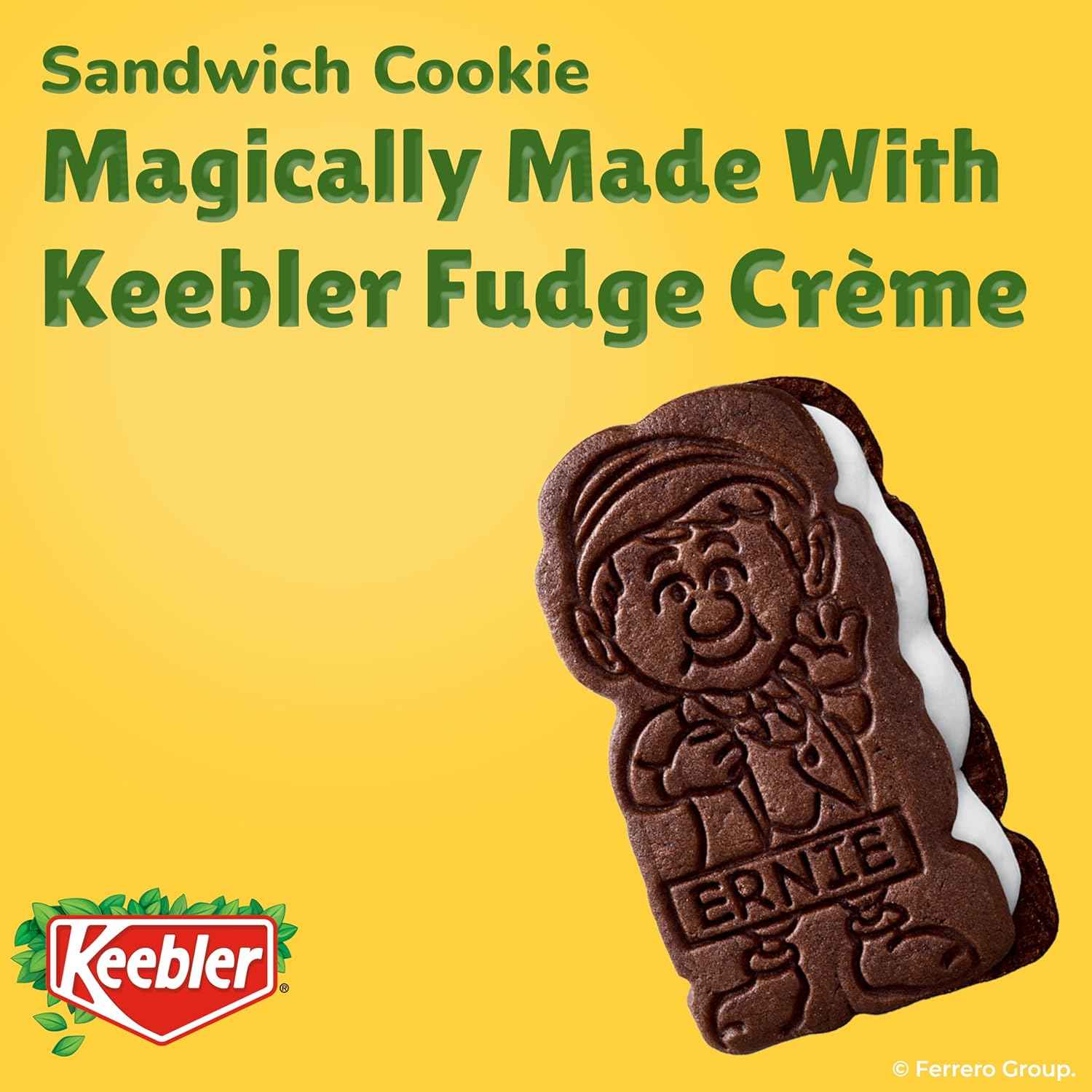 Keebler E.L. Fudge Elfwich Cookies – Fun Lunchbox Snack for Kids' Back-to-School Packs, 10.8 oz