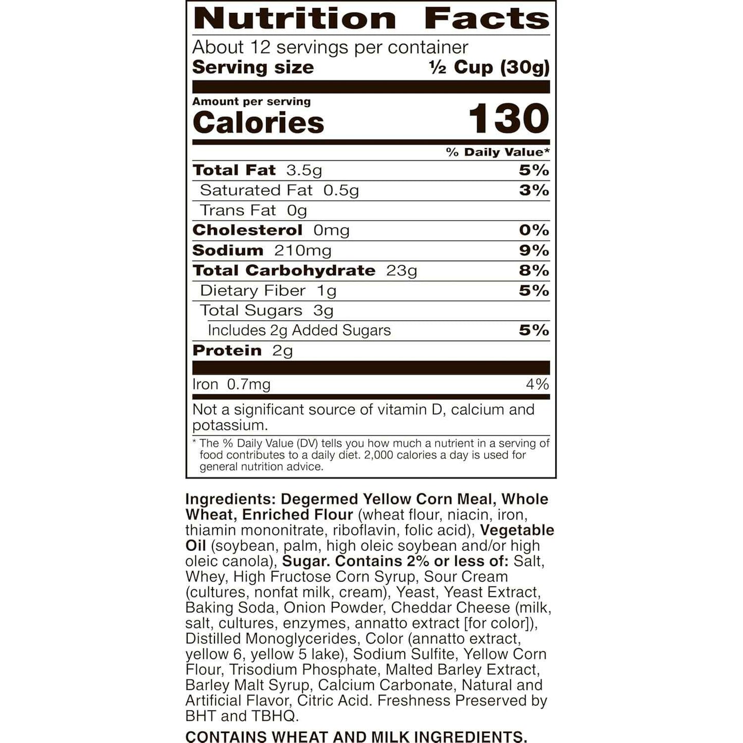 Chex Mix Cheddar Snack Mix – After-School Snack Bowl for Kids, 13.5 oz Pantry Pack