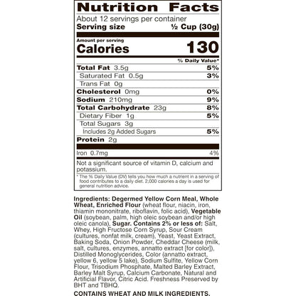 Chex Mix Cheddar Snack Mix – After-School Snack Bowl for Kids, 13.5 oz Pantry Pack
