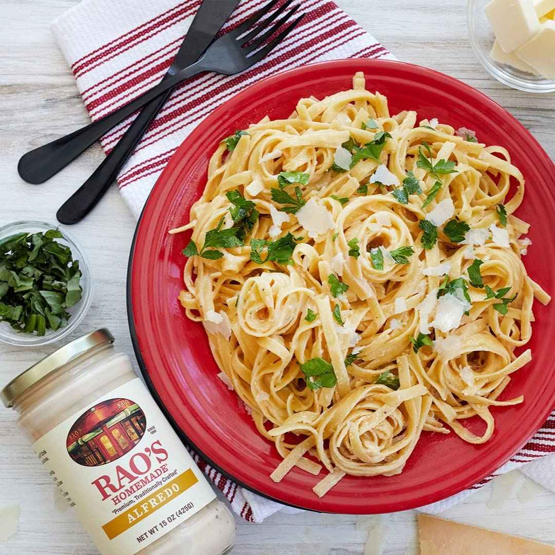 Rao's Homemade Alfredo Sauce 15 oz – No Added Sugar Keto Alfredo for Health-Conscious Home Cooks