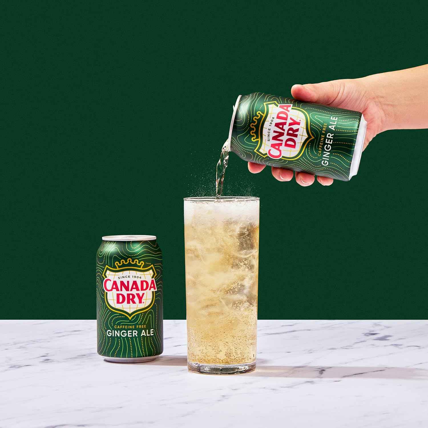 Canada Dry Ginger Ale Soda – Campfire and Trail Refreshment, Caffeine-Free 12 fl oz Cans 24 Pack