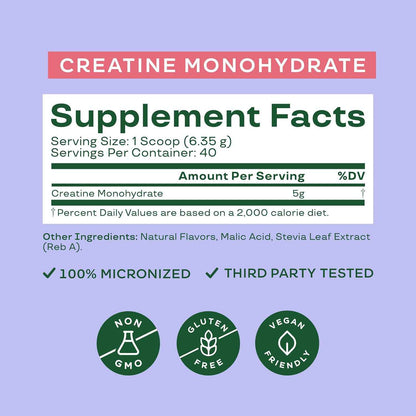 Bloom Nutrition Creatine Monohydrate Powder for Women – Daily Self-Care Scoop for Lean Muscle and Mindful Recovery
