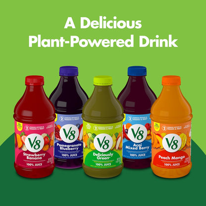 two format options: 46 fl oz family bottle (pack of 1 or 2) and 8 fl oz single-serve bottles (pack of 6) for portability