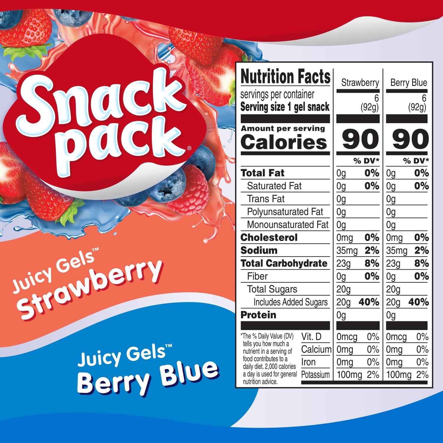 Snack Pack 100-Calorie Gel Cups – Portion-Controlled Evening Dessert for Calorie-Conscious Adults, 12 Pack