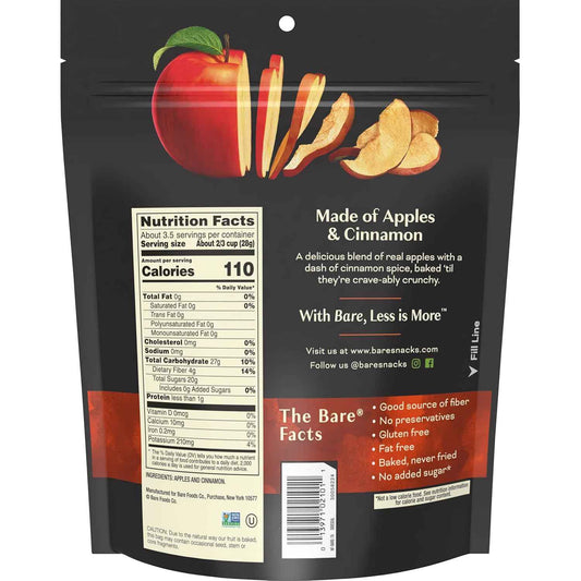 Bare Cinnamon Apple Chips – Lightweight Trail Snack for Hiking Backpack Fuel