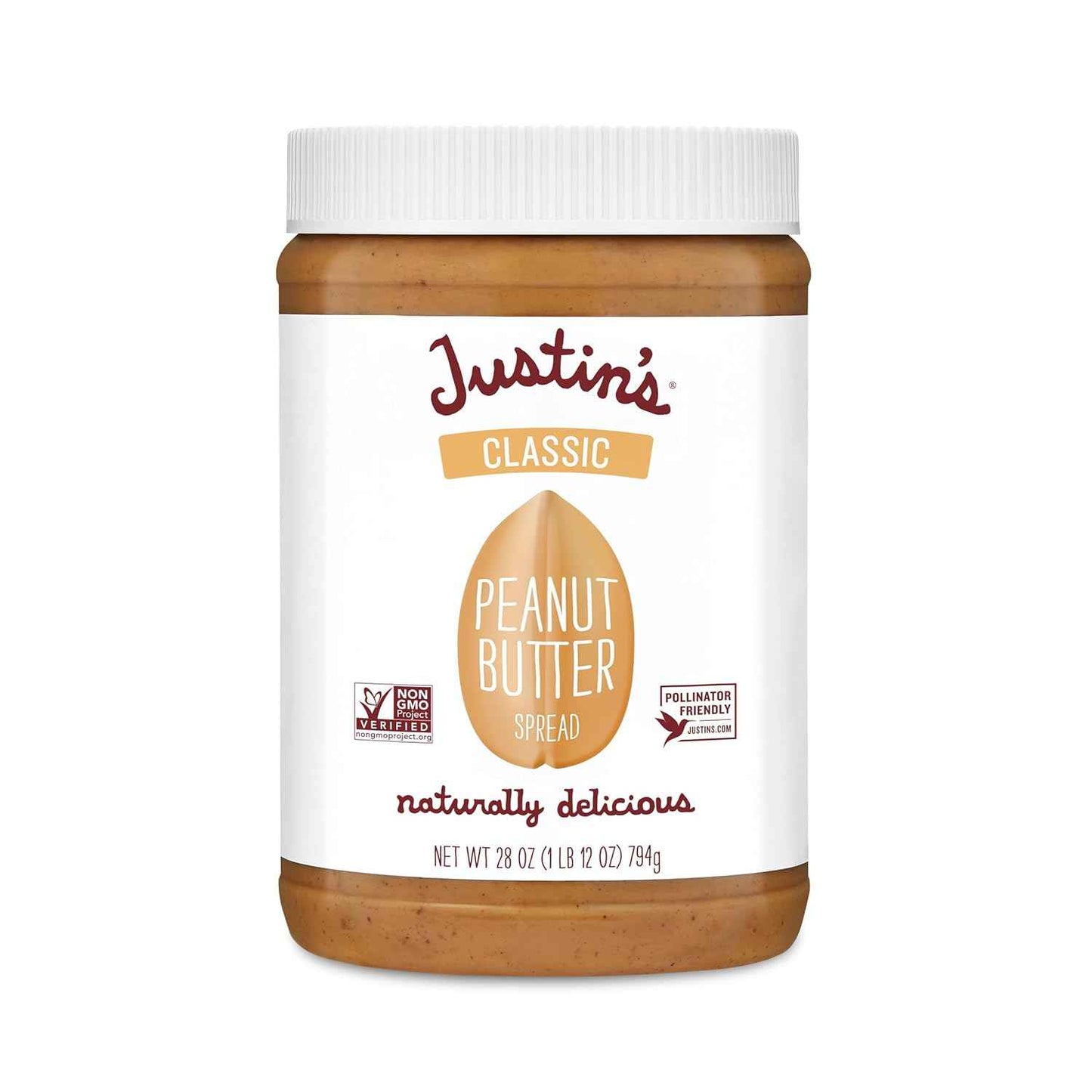 Justin’s Two-Ingredient Peanut Butter – Safe School Snack Jar for the Lunchbox Packing Station