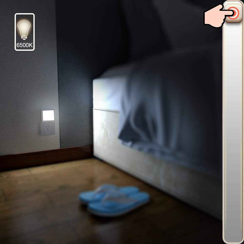 MAZ-TEK Plug in Night Light with Dusk to Dawn Sensor – Fall Prevention Night Light for Elderly Parents, Hallway and Bathroom Safety Light, 2 Pack
