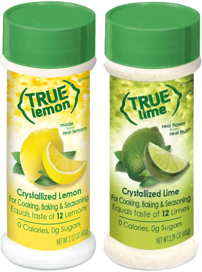 two-pack containing one lemon shaker and one lime shaker