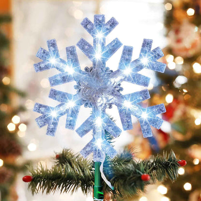 Dazzle Bright Lighted Snowflake Christmas Topper – Holiday Present for Mom, Colleagues and Hostesses