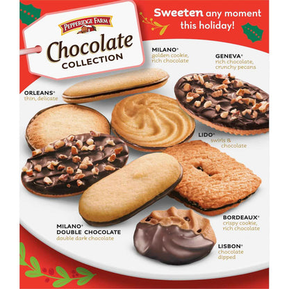Pepperidge Farm Premium Cookies, 9 Hand-Crafted Variety Collection in 13.25 oz Gift-Ready Box - Elevated Entertaining Dessert