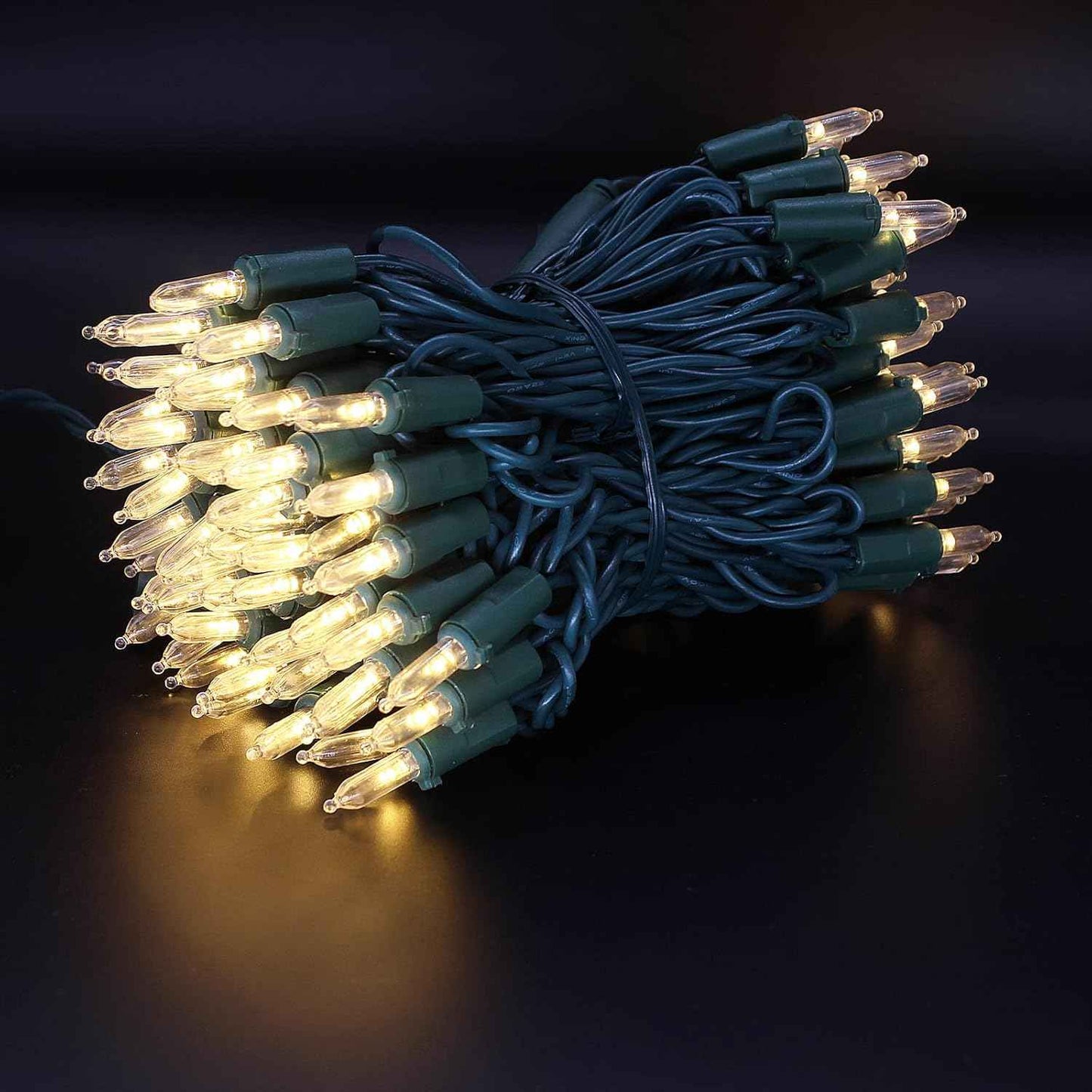 Brightever 100 LED Warm White String Lights – UL 588 Certified Flameless Holiday Lighting Safe for Kids, Pets & Bedrooms
